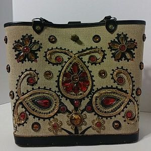 Vintage 1960's Enid Collins Paisley Purse